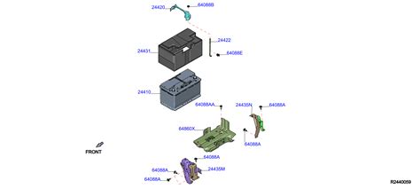 nissan rogue battery hold down